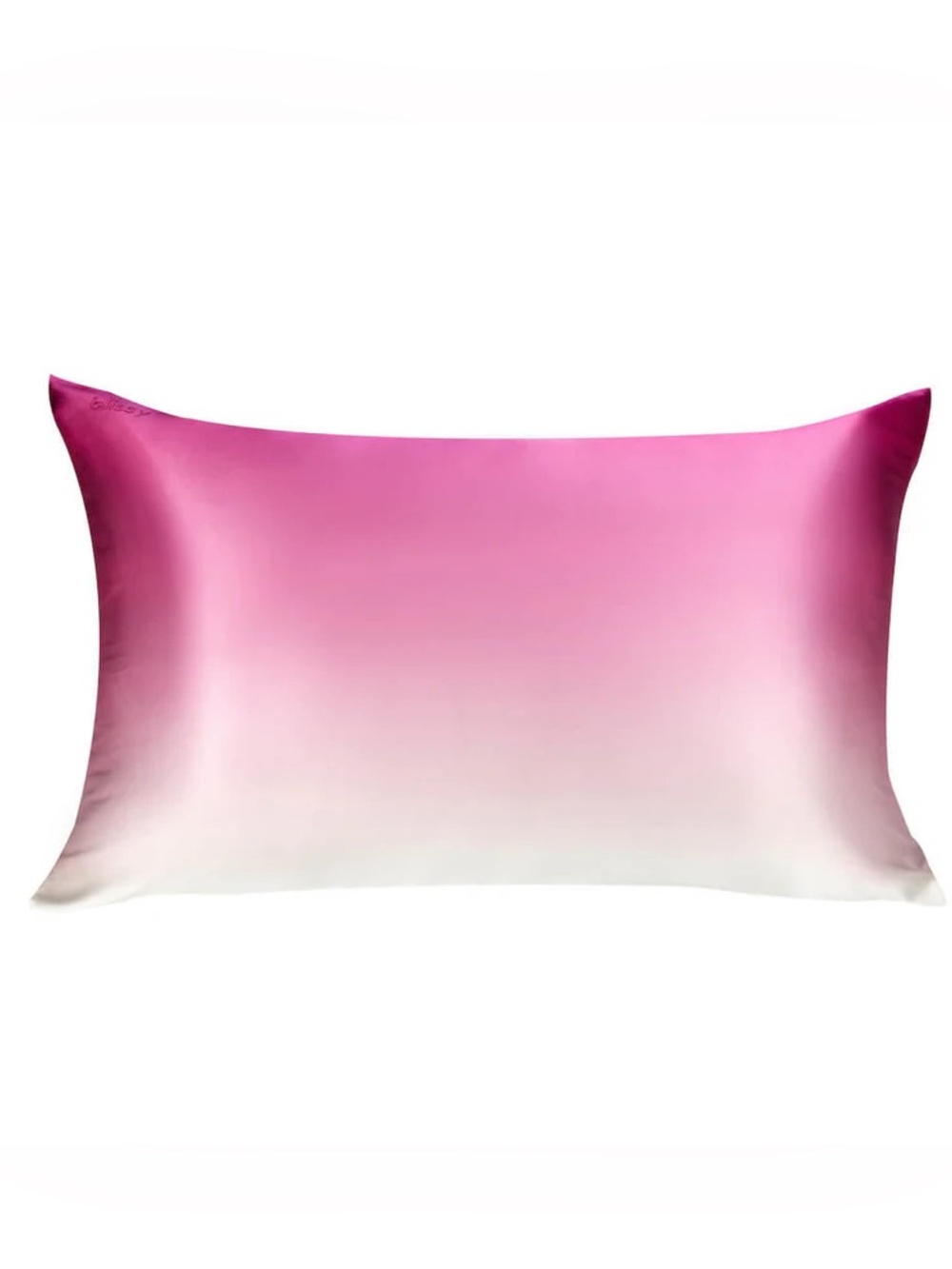 New BLISSY 100% Mulberry Silk Standard Size Pillowcase PINK OMBRE MOMME 22